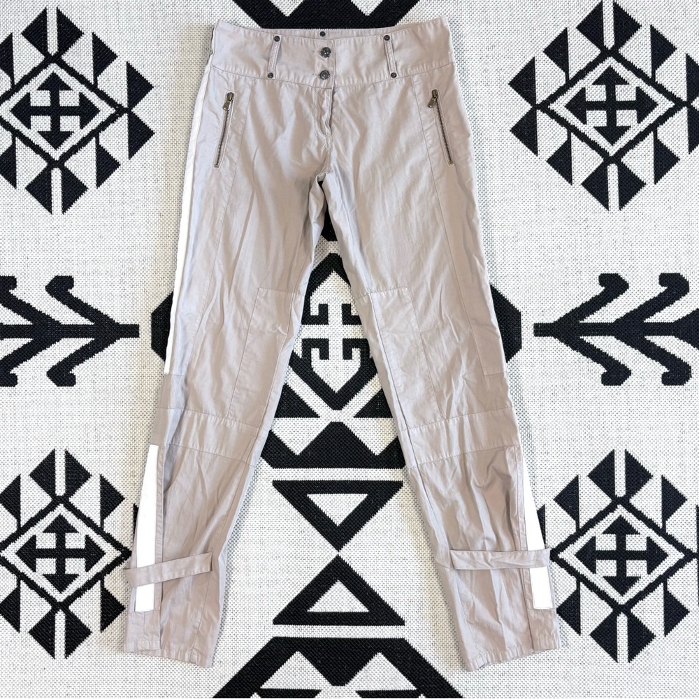 Barbara Bui Contrast Side Stripe Straight Leg Utility Trousers